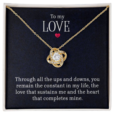 To My Love - Lov eKnot Necklace