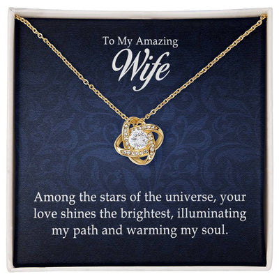 To My Amazing Wife - Love Knot Necklace