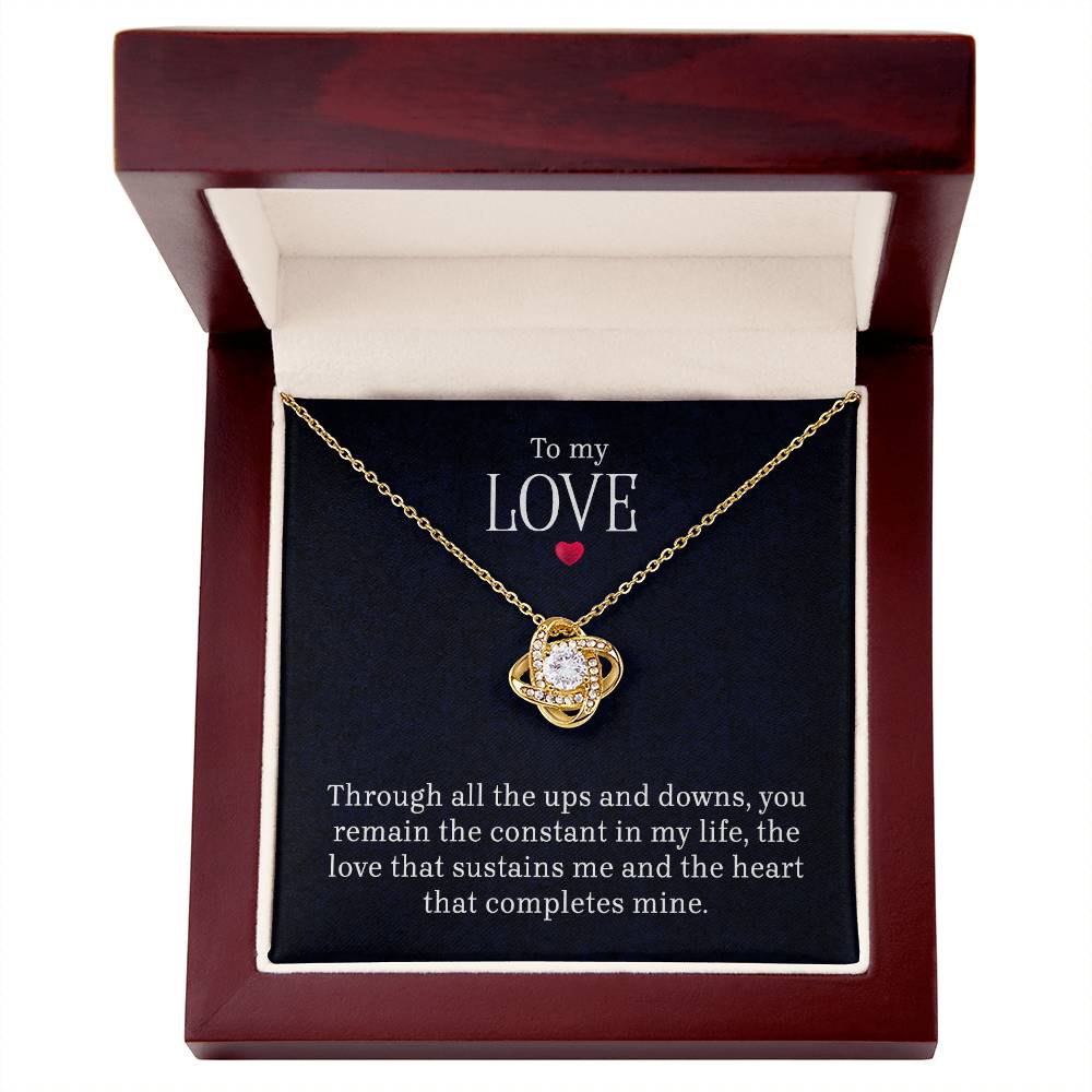To My Love - Lov eKnot Necklace