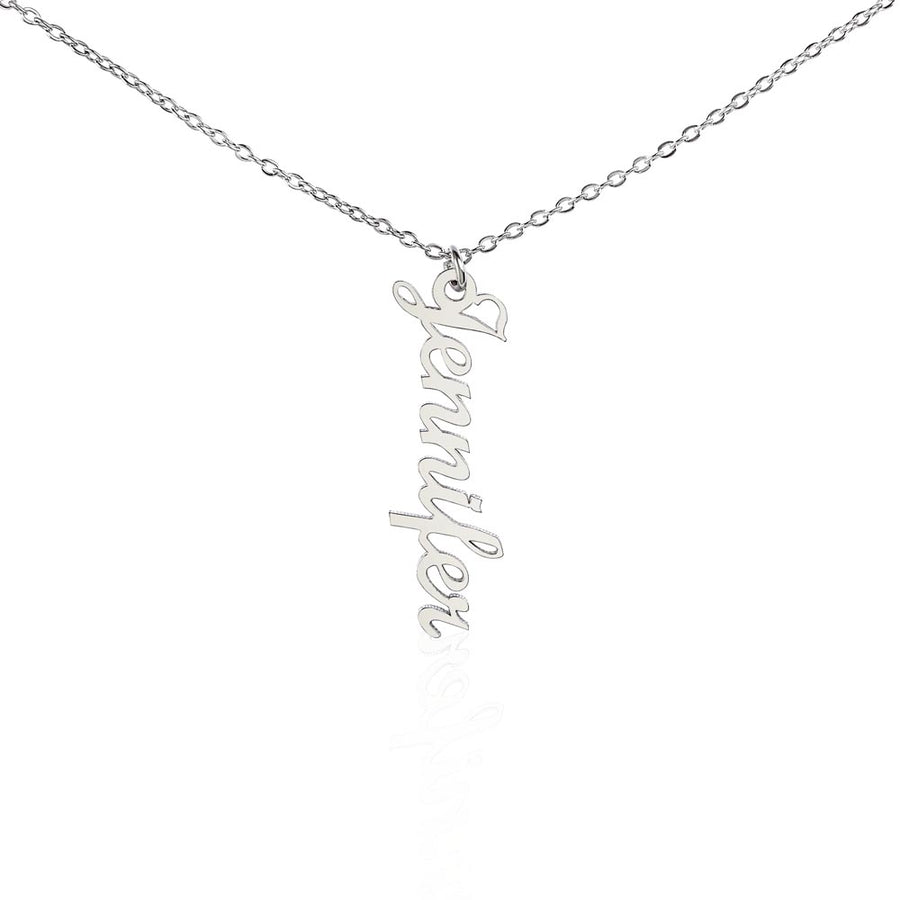 Classic Vertical Name Necklace